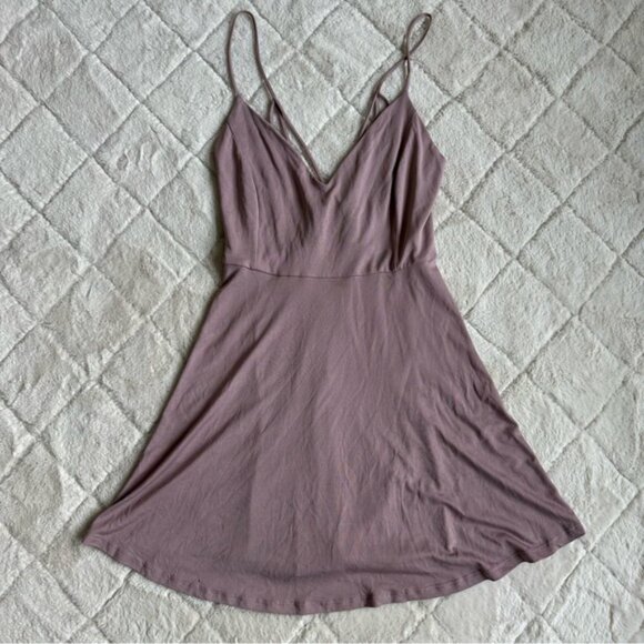 Lulu's | Shore Thing Mauve Skater Dress | Size Large - Picture 2 of 14